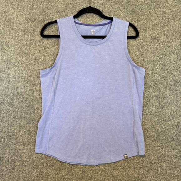 Title Nine Shirt Womens Large Purple Tank Top Sleeveless Stretch Gym Yoga - Picture 3 of 9